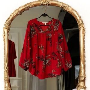 Tantrums Red Floral Top